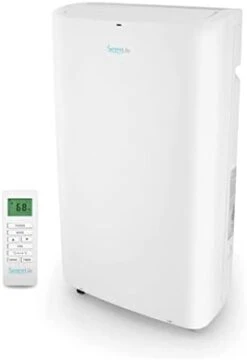 SereneLife SLPAC8 SLPAC 3-in-1 Portable Air Conditioner With Built-in Dehumidifier Function,Fan Mode, Remote Control, Complete Window Mount Exhaust Kit, 8,000 BTU, White -Household Cleaning Supply Store 21Aq88MMPnL. AC