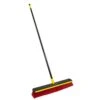 Quickie Bulldozer 24-Inch Multi-Surface Push Broom, Size: 60 Wood Handle With Swivel Hang-up Feature. 15/16-inch Diameter Handle, Green - With Scraper -Household Cleaning Supply Store 312V7gcfnhL