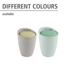 Wenko Bathroom Stool Candy Mint-Laundry Collector, Green, 36 X 36 X 50.5 Cm -Household Cleaning Supply Store 313GwpomM9L