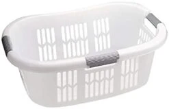 Rubbermaid FG299787WHT Hip Hugger Laundry Basket