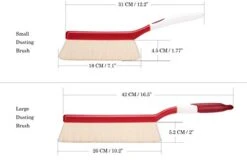 XCX Soft Bristle Goat Hair Dusting Brush, Counter Duster Brush, Delicate Surfaces Sweeping Brush For Artworks, Artifacts, Books, Keyboard, Cleaning Brush For Draftmen, Barber, Woodworker (Small) -Household Cleaning Supply Store 319GwU29fjL