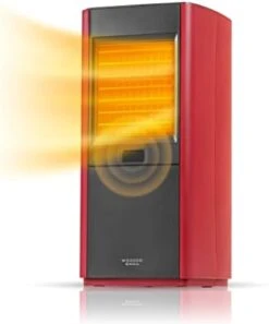 IRIS USA WOOZOO 1500-Watt Oscillating Portable Heater With Motion Sensor, Space Ceramic Fan For Desk, Fast Heating Indoor Room, Child Safe Personal Quiet Heater With Built-in Thermometer, Black -Household Cleaning Supply Store 31A9EdtpLCL. AC