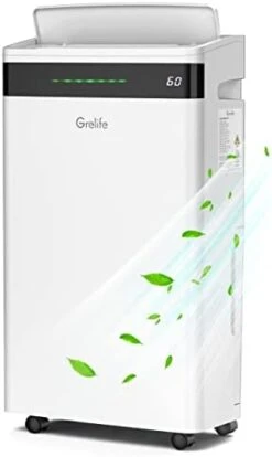 Dehumidifiers For Home And Basement, Grelife 4,500 Sq. Ft 50 Pint Dehumidifier With Drain Hose, 3 Modes, Child Lock, 24H Timer,Defrost,Dry Clothes,Easy-to-clean Filter,for Large Room, Bedroom,bathroom -Household Cleaning Supply Store 31AQMkojSWL. AC
