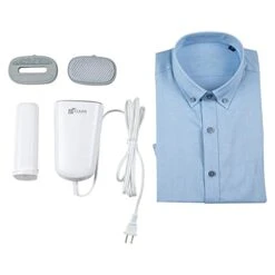 R2Brands Clean Strike Compact Portable Travel Handheld Steamer For Clothing And Disinfecting Garments And Surfaces, 110 ML Capacity, Safe With UL-Certification, White