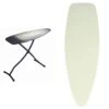 Brabantia XL Size D Ironing Board Heat Resistant Parking Zone, Black Frame, Non-Slip Feet, Suitable For Sit Down Ironing & Size D Replacement Ironing Board Cover With Durable Foam Layer Easy-Fit -Household Cleaning Supply Store 31BcrM2qiGL