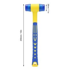 Portable Mini Rubber Hammer,10in Rubber Mallet,Detachable Mounted Hammer With Anti Slip Handle,Lightweight Double Face Hammer Mallets For Flooring Installation -Household Cleaning Supply Store 31D5Bs1oiEL