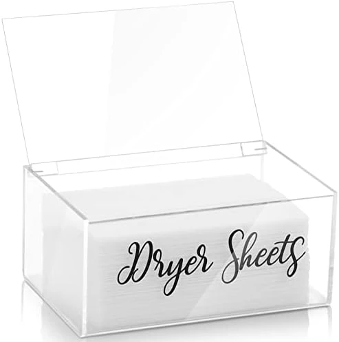 Acrylic Laundry Dryer Sheets Holder Fabric Softener Dispenser With Lid For Laundry Room Decor, Clear Fabric Softener Sheets Container Box Laundry Organization And Storage 8 Acrylic Laundry Dryer Sheets Holder Fabric Softener Dispenser With Lid For Laundry Room Decor, Clear Fabric Softener Sheets Container Box Laundry Organization And Storage - Image 6