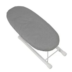 CHICIRIS Small Ironing Board, Heat Resistant Mini Iron Board Portable Foldable Tabletop Ironing Board For Home Dorm Sewing Craft (Grey)