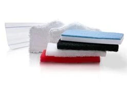 THE SIMPLE SCRUB Tile + Mop Brush Cleaning Pads Refill | Clean Bathroom Tile, Kitchen, + Hard To Reach Places | Dust + Dry Finish | Deluxe Jumbo Pack Of 9 + BONUS 10 Pack Of Disposable Cleaning Pads