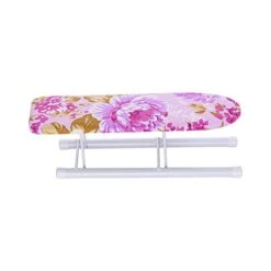 HisiLucky Mini Ironing Board Tabletop Portable Collar Ironing Board With Folding Legs For Household Dormitory Laundry Rooms, Pink