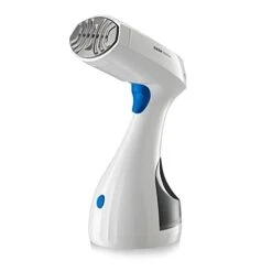 Reliable Dash 150GHB Portable Garment Steamer - Handheld Steamer With Fabric Brush, Light Weight Travel Steamer With Continuous Steam And Auto Shut-off, Remove Wrinkles From Dress, Shirt, Pants & More (White)