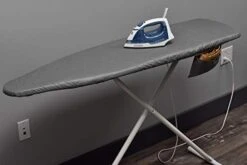 Ironing Board Cover - Silicone Coating To Prevent Staining And Scorching, Elasticized Edge, Thick Padding, Secure Straps, Attached Storage Pocket For Iron Accessories. (Standard Size - 15" X 54") 11 Ironing Board Cover - Silicone Coating To Prevent Staining And Scorching, Elasticized Edge, Thick Padding, Secure Straps, Attached Storage Pocket For Iron Accessories. (Standard Size - 15" X 54") -Household Cleaning Supply Store 31MtFvKzExL