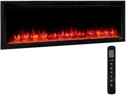 SIMPLIFIRE Allusion Platinum 60" Linear Electric Fireplace - Black, SF-ALLP60-BK -Household Cleaning Supply Store 31NqKHqqR9L. AC