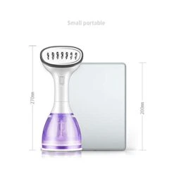 Portable Foldable Clothing Wrinkles Remover For Garments, Handheld Steamer For Clothes, 30-Second Fast Heat-up, Auto-Off, Mini Fabric Steam Iron For Home And Travel (Gray : Pink)