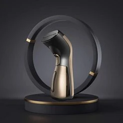 ISteam Steamer For Clothes [Luxury Edition] Powerful Dry Steam. Multi-Task: Fabric Wrinkle Remover- Clean- Refresh. Handheld Clothing Accessory. For All Kind Of Garments. Home/Travel [MS208 Gold] -Household Cleaning Supply Store 31PAsVNAlhL