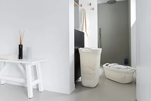 Curver Knit Rectangular Clothes Box, White, 57 Litre 6 Curver Knit Rectangular Clothes Box, White, 57 Litre - Image 4