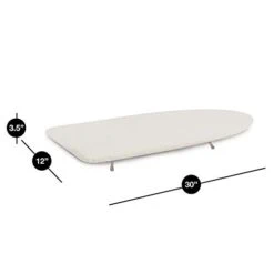 Smart Design Compact Tabletop Ironing Board With Cotton Cover & Foldable Legs - Foam Padding Design - For Clothing, Laundry, & Garments - Home Organization (30 X 12 Inch) [White] -Household Cleaning Supply Store 31UiELtixmL