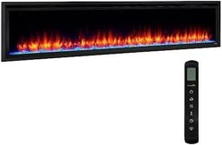 SIMPLIFIRE Allusion Platinum 60" Linear Electric Fireplace - Black, SF-ALLP60-BK -Household Cleaning Supply Store 31Uyjp7c6L. AC