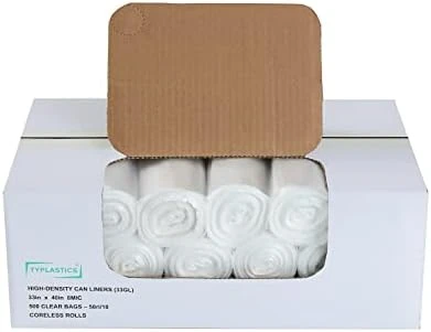 TYPLASTICS 33 Gallon Clear Trash Can Liners - 33" X 40" - HD Garbage Bags - Case Of 500 9 TYPLASTICS 33 Gallon Clear Trash Can Liners - 33" X 40" - HD Garbage Bags - Case Of 500 - Image 7
