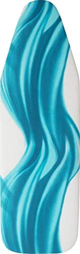 Mabel Home Ironing Board Padded Cover, 100% Cotton, 43" X 14" - Blue & White