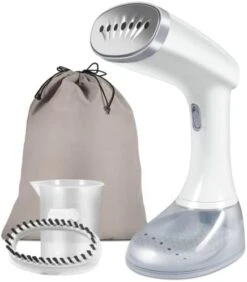 BrightMiracle Steamer For Clothes, 30S Fast Heat-up 1350W Portable Handheld Fabrics Wrinkles Remove, 30mins Continuous Steam, Travel Garment With 380ML Large Detachable Water Tank Home, 2022 New Grey