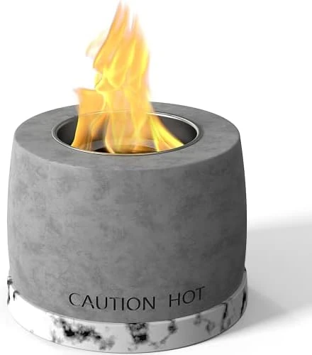 Y&M Table Top Fire Pit, Portable Tabletop Fireplace Indoor Outdoor Use, Smokeless Fire Concrete Bowl Pot,Mini Personal Fire Pit 10 Y&M Table Top Fire Pit, Portable Tabletop Fireplace Indoor Outdoor Use, Smokeless Fire Concrete Bowl Pot,Mini Personal Fire Pit - Image 8