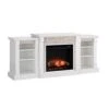 SEI Furniture Gallatin Faux Stone Electric Fireplace With Bookcases, New White -Household Cleaning Supply Store 31gI30yL1zL