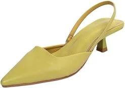 BEAUTYVAN Women High-Heel Solid Color Slingback Pumps Kitten Heel Pointed Toe Slip-On Back Strap Sandals Mules Court Shoes -Household Cleaning Supply Store 31gxt8G4JJL. AC