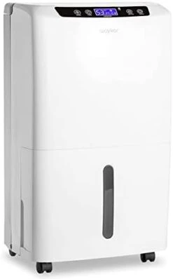 Waykar 80 Pints Energy Star Dehumidifier For Spaces Up To 5,000 Sq. Ft At Home, In Basements And Large Rooms With Drain Hose And 1.14 Gallons Water Tank (JD025CE-80) -Household Cleaning Supply Store 31i5Z6K1FL. AC