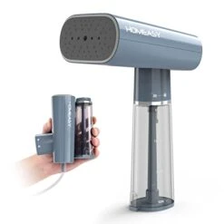 Clothes Steamer Travel, HOMEASY Handheld Steamer For Clothes Garment Steamer Portable Iron Clothes Steamer Fabric Wrinkle Remover With Fast 25s Heat-up Detachable Water Tank, Blue