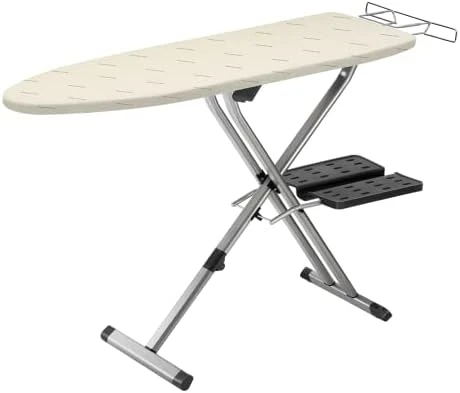Rowenta Pro Compact Ironing Board With Hanger Rack 18 X 54 Inches Space Saving, Folding, 4 Legs IB9100,Beige 8 Rowenta Pro Compact Ironing Board With Hanger Rack 18 X 54 Inches Space Saving, Folding, 4 Legs IB9100,Beige - Image 6