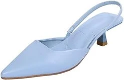 BEAUTYVAN Women High-Heel Solid Color Slingback Pumps Kitten Heel Pointed Toe Slip-On Back Strap Sandals Mules Court Shoes -Household Cleaning Supply Store 31w8QmzGMfL. AC