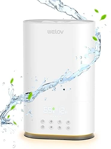 WELOV Air Humidifiers For Bedroom Large Room 5X Faster, 6L BoostMist™ Quiet Ultrasonic Cool Mist Humidifier For Plants/Kids, 90hrs Air Vaporizer With Humidistat, Night Light, Timer, No Leaks 9 WELOV Air Humidifiers For Bedroom Large Room 5X Faster, 6L BoostMist™ Quiet Ultrasonic Cool Mist Humidifier For Plants/Kids, 90hrs Air Vaporizer With Humidistat, Night Light, Timer, No Leaks - Image 7