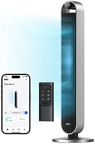 Dreo Tower Fan 42 Inch Pilot Max, 2023 Upgraded Smart Fans For Home Works With Alexa/Google/App, 120° Oscillating Fans For Indoors, 25dB Quiet DC Standing Floor Fan For Bedroom, 12 Speeds, 12H Timer 9 Dreo Tower Fan 42 Inch Pilot Max, 2023 Upgraded Smart Fans For Home Works With Alexa/Google/App, 120° Oscillating Fans For Indoors, 25dB Quiet DC Standing Floor Fan For Bedroom, 12 Speeds, 12H Timer - Image 7