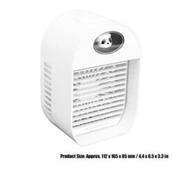 AirCooler, Low Noise USBPowered CoolingFan Humidification For Bedroom White -Household Cleaning Supply Store 31yvponENRL
