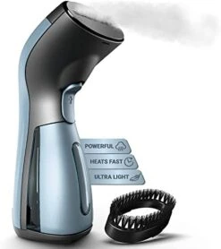 ISteam Steamer For Clothes [Luxury Edition] Powerful Dry Steam. Multi-Task: Fabric Wrinkle Remover- Clean- Refresh. Handheld Clothing Accessory. For All Kind Of Garments. Home/Travel [MS208 Gold] -Household Cleaning Supply Store 41 zDD1mNBL. AC