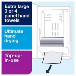 Tork Xpress Multifold Hand Towel Dispenser White H2, Slim, One-at-a-Time Dispensing, Elevation Design, 552020 14 Tork Xpress Multifold Hand Towel Dispenser White H2, Slim, One-at-a-Time Dispensing, Elevation Design, 552020 -Household Cleaning Supply Store 4105l0eUBrL