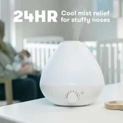 Frida Baby 3-in-1 Humidifier With Diffuser And Nightlight, White -Household Cleaning Supply Store 410Frx9GHrL
