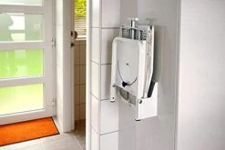 MYOYAY Wall Mounted Ironing Board 13 X 37 Inch Space-Saving 180° Swive Fold Away Ironing Board With Heat Resistant Cover For Home House Held Laundry With Manual，White -Household Cleaning Supply Store 410Kzo0pH9L