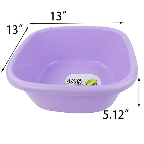 Anbers 12-Quart Dish Pan/Wash Basin, 13" X 13" X 5.12", Set Of 4 6 Anbers 12-Quart Dish Pan/Wash Basin, 13" X 13" X 5.12", Set Of 4 - Image 4