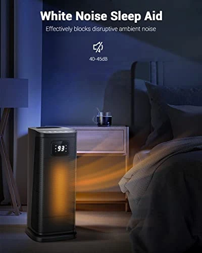 KopBeau Oscillating Space Heater For Indoor Use,1S Fast Heating, Electric & Portable Heater W/Thermostat, 1500W Ceramic PTC Room Heater With 4 Modes, 24H Timer, LED Display, Safe For Office Use 6 KopBeau Oscillating Space Heater For Indoor Use,1S Fast Heating, Electric & Portable Heater W/Thermostat, 1500W Ceramic PTC Room Heater With 4 Modes, 24H Timer, LED Display, Safe For Office Use - Image 4