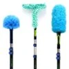 EVERSPROUT 6.5-to-18 Foot Duster 3-Pack With Extension-Pole (25+ Foot Reach) | Hand-packaged Cobweb Duster, Microfiber Feather Duster, Flexible Microfiber Ceiling Fan Duster | Aluminum Telescopic Pole