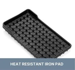 Reliable 2150IR Commercial Steam Iron 120V X-Long Hose Iron 3.9 LB 11.5’ Long Steam Hose With Quick-Release Steam Plug Aluminium Soleplate, Cork Handle, Heat Resistant Iron Pad, 800W -Household Cleaning Supply Store 413gVpgNjrL