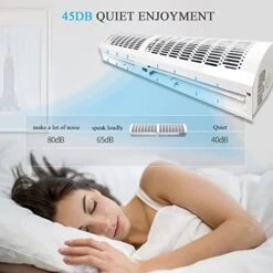 ZJTY Commercial/Home Indoor Air Curtain Machine, Door Air Curtain Machine, 2-Speed Speed Control, Quiet, Aluminum Alloy Housing (Size : 1000mm) -Household Cleaning Supply Store 414Hjcej7FL