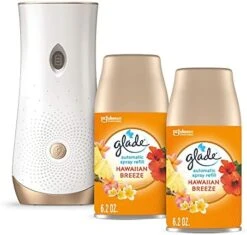 Glade® Glade Automatic Spray Refill And Holder Kit, Air Freshener For Home And Bathroom, Cashmere Woods, 6.2 Oz, 2 Count -Household Cleaning Supply Store 414Yh1m8QZL. AC