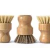ECOLULU Natural Bamboo Dish Brush Plant Based Bristles | 3 Pack Wooden Dish Brush | Bamboo Scrub Brush For Cleaning Dishes, Pots, Pans And Vegetables | Biodegradable Eco Friendly Products -Household Cleaning Supply Store 414uSVstljL