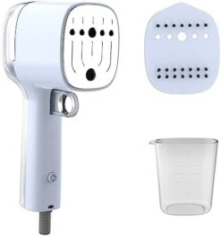 SALAV HS-15A Quicksteam Travel Steamer Portable Handheld Steamer Ideal For Home Or Travel, Fast Heating, Removes Wrinkles On Clothes And Fabrics, No Drip Steam (HS-15A Steamer, Peri) -Household Cleaning Supply Store 414wp5zF8xL. AC