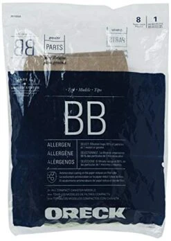 Oreck Genuine Buster B Canister Vacuum Paper Bags, 8-Pack, AK1BB8A, Green -Household Cleaning Supply Store 415FoE1AapL