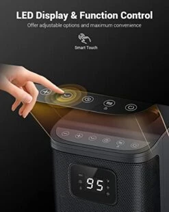 KopBeau Oscillating Space Heater For Indoor Use,1S Fast Heating, Electric & Portable Heater W/Thermostat, 1500W Ceramic PTC Room Heater With 4 Modes, 24H Timer, LED Display, Safe For Office Use 10 KopBeau Oscillating Space Heater For Indoor Use,1S Fast Heating, Electric & Portable Heater W/Thermostat, 1500W Ceramic PTC Room Heater With 4 Modes, 24H Timer, LED Display, Safe For Office Use -Household Cleaning Supply Store 415R3GXSncL