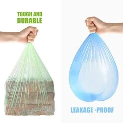 4 Gallon 330pcs Strong Trash Bags Colorful Clear Garbage Bags, Bathroom Trash Can Bin Liners, Small Plastic Bags For Home Office Kitchen, Fit 12-15 Liter, 3,3.5,4.5 Gal,Multicolor -Household Cleaning Supply Store 418a7sTkywL
